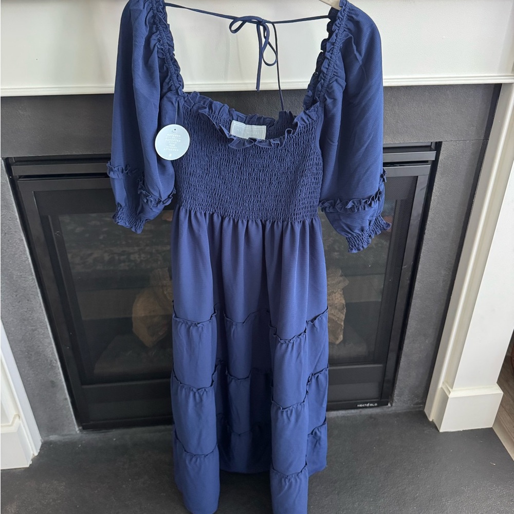 NWT Hill House Home Nesli Dress in Navy
